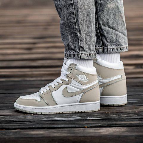 Air Jordan Retro 1 White Beige 1077-1354233 фото