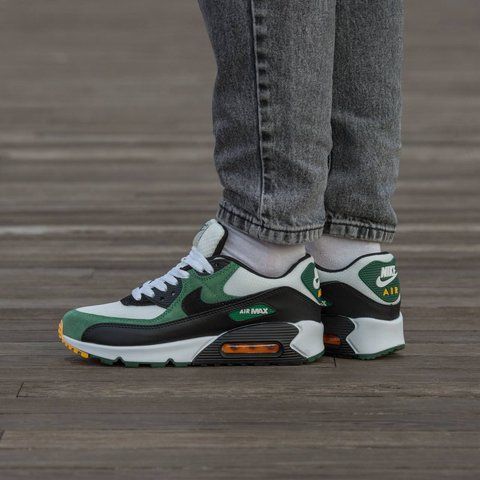 Nike Air Max 90 White Green Suede 2567-1417234 фото