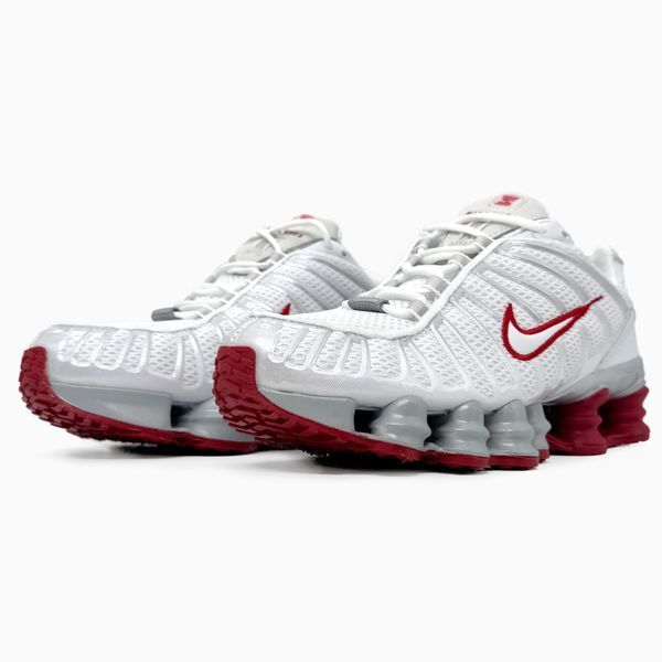 Nike Shox TL White/Red nik-0598-1050151 фото