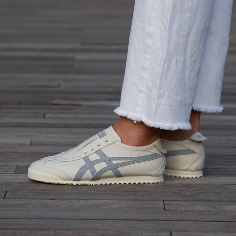 Asics Onitsuka Tiger Mexico 66 Slip-On Beige Blue 2214-1165597 фото