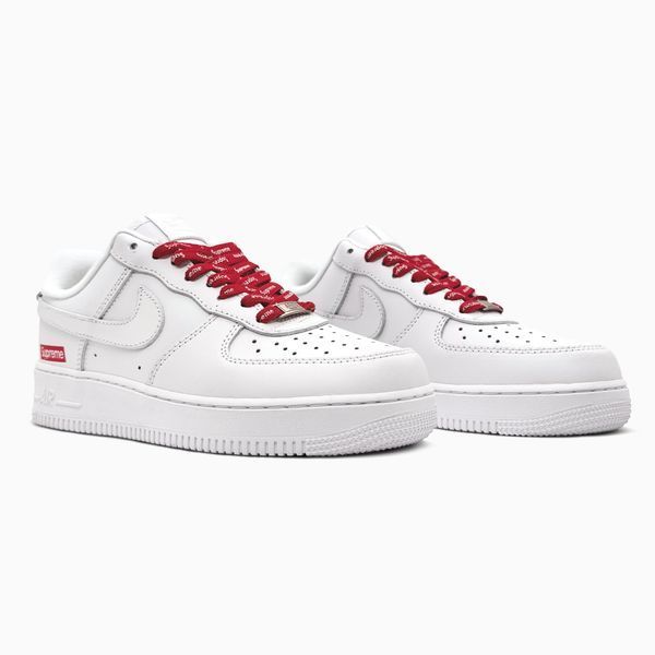 Nike Air Force 1 x Supreme White/Red nik-0871-1762662 фото