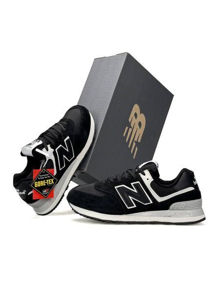 New Balance 574 Classic M GTX Black White Grey А5837-1711083 фото