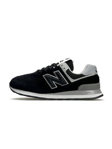 New Balance 574 Full Suede Black Grey A3133-1483698 фото