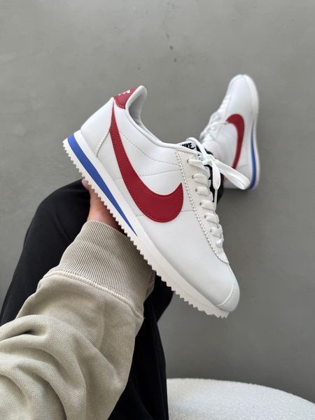 Nike Cortez Basic White/Red nik-0508-901515 фото