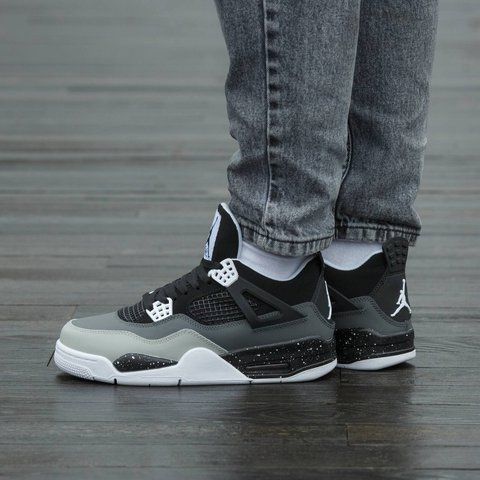 Air Jordan 4 Retro SE Fear Black White 2516-1391634 фото