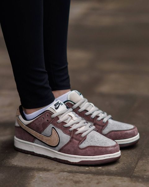 Nike SB Dunk Low Burgundy Grey ND NK351-1562198 фото