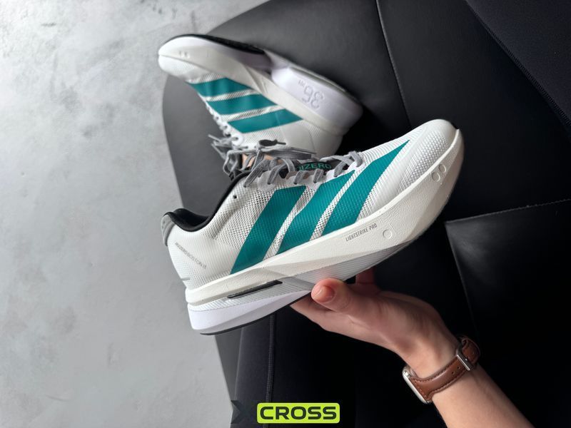 Adidas Adizero Boston 13 White/Pure Teal adi-0569-1464598 фото