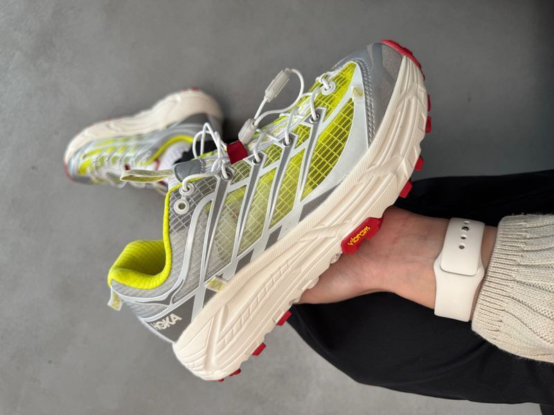 Hoka x Nicole McLaughlin Mafate Three2 Silver/Green hok-0006-1000320 фото