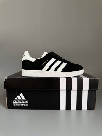 Adidas Gazelle Black/White БРАК 460 adi-0295-0460-1393645 фото
