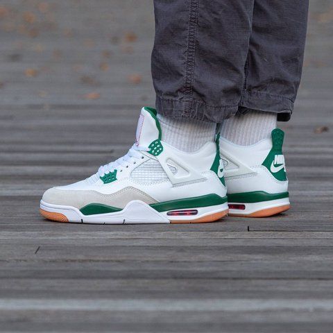 Air Jordan Retro 4 White Green 1522-1328974 фото
