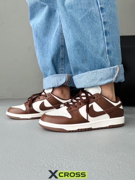 Nike SB Dunk Low Brown/White nik-0640-1105896 фото