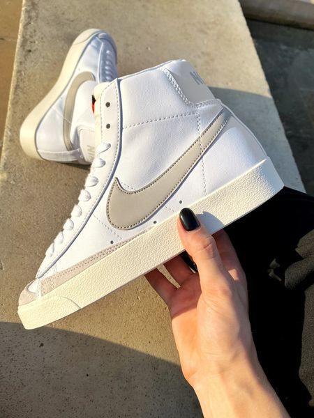 Nike Blazer Mid White/Cream nik-0327-194690 фото