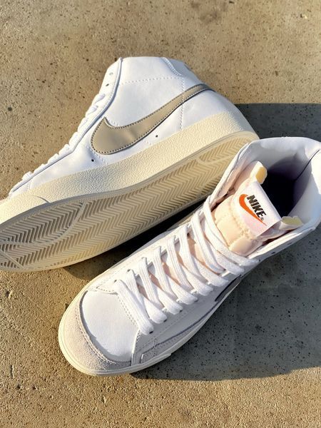 Nike Blazer Mid White/Cream nik-0327-194690 фото