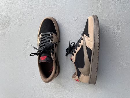 Nike Air Jordan 1 Low x Travis Scott Brown/Black nik-0676-1277114 фото
