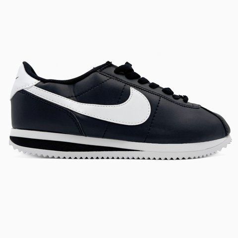 Nike Cortez Basic Black/White nik-0507-901504 фото