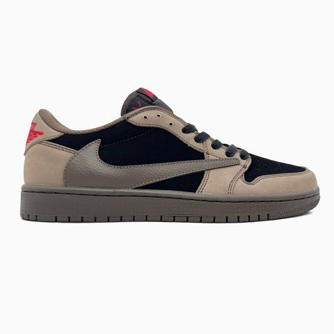 Nike Air Jordan 1 Low x Travis Scott Brown/Black nik-0676-1277114 фото