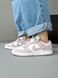 Nike SB Dunk Low White/Grey Textile nik-0639-1105883 фото 3