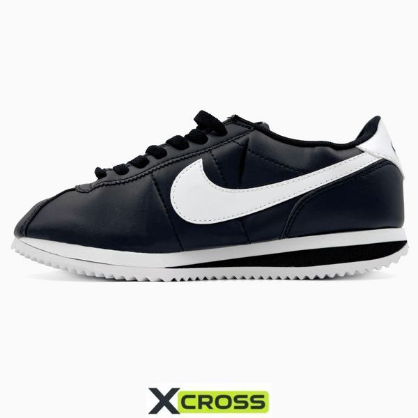 Nike Cortez Basic Black/White nik-0507-901504 фото
