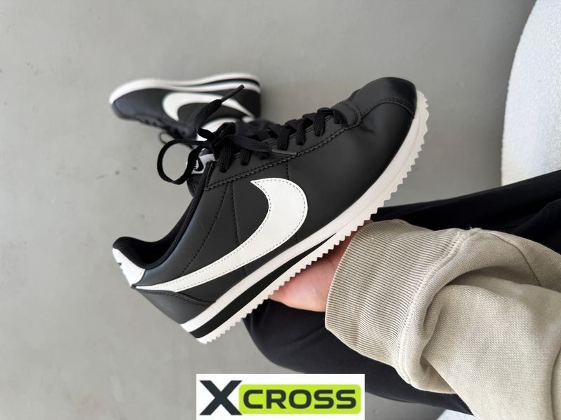 Nike Cortez Basic Black/White nik-0507-901504 фото