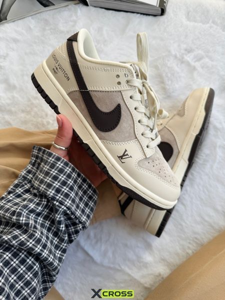 Nike SB Dunk Low x Louis Vuitton Grey/Black nik-0613-1070640 фото
