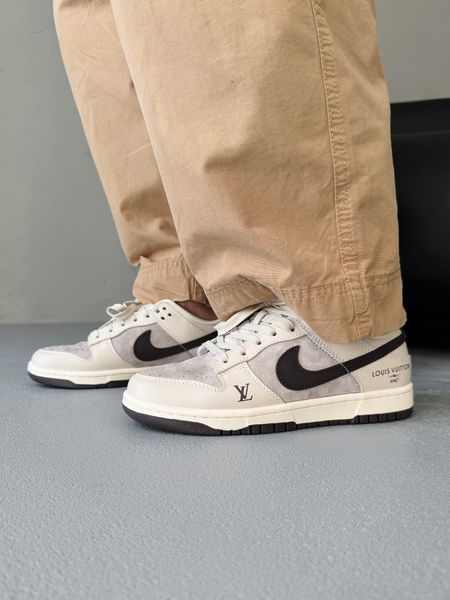 Nike SB Dunk Low x Louis Vuitton Grey/Black nik-0613-1070640 фото