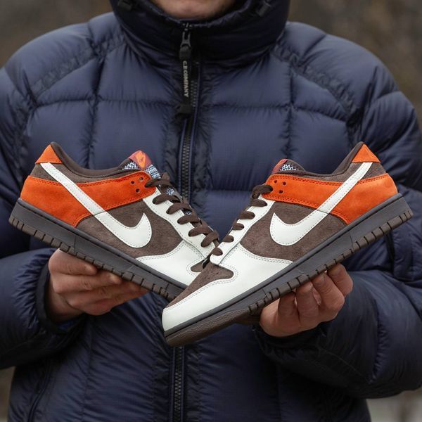 Nike SB Dunk Velvet Brown and Rugged Orange 1604-673192 фото