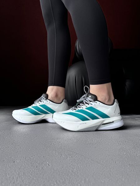 Adidas Adizero Boston 13 White/Pure Teal adi-0569-1464602 фото