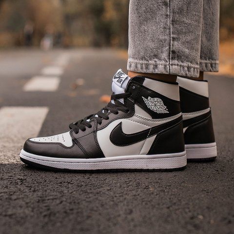 Air Jordan Retro1 Black White 617-1341972 фото