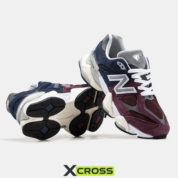 0855 New Balance 9060 Bordo/Blue 0855-327141 фото