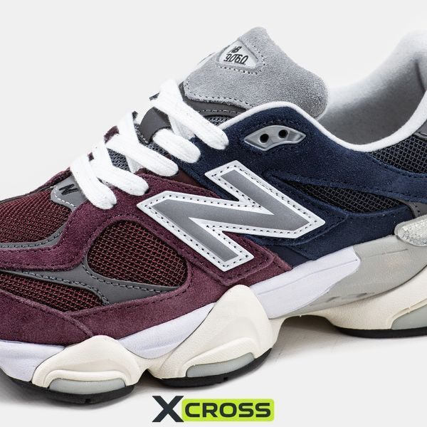 0855 New Balance 9060 Bordo/Blue 0855-327141 фото