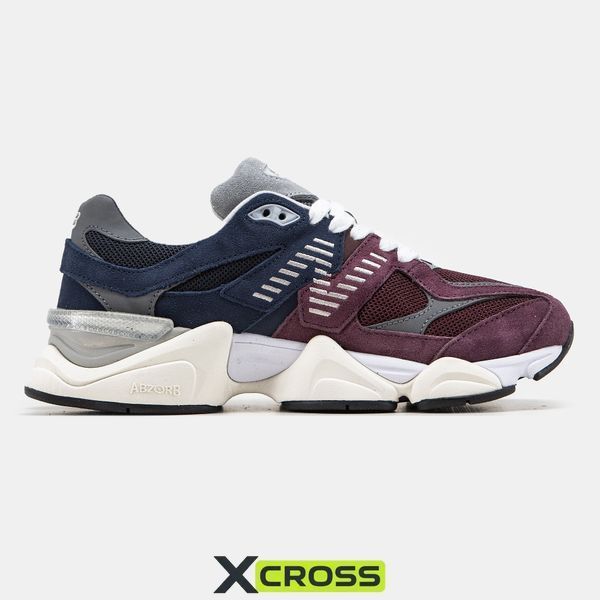 0855 New Balance 9060 Bordo/Blue 0855-327141 фото