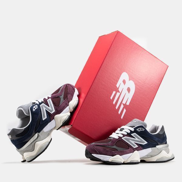0855 New Balance 9060 Bordo/Blue 0855-327141 фото