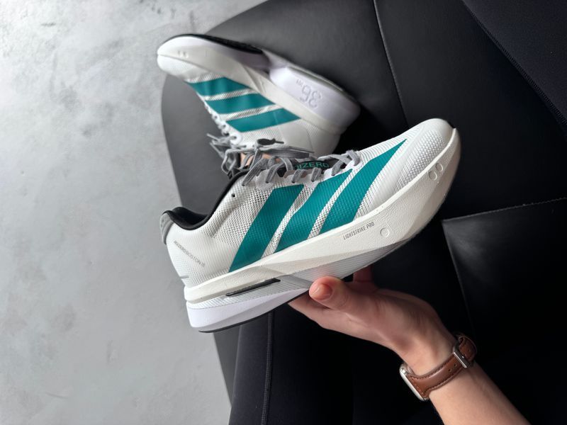 Adidas Adizero Boston 13 White/Pure Teal adi-0569-1464602 фото