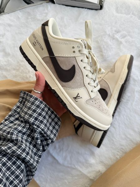 Nike SB Dunk Low x Louis Vuitton Grey/Black nik-0613-1070642 фото