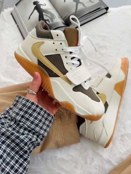 Nike Air Jordan x Travis Scott Jumpman Jack Beige/Brown nik-0604-1052557 фото
