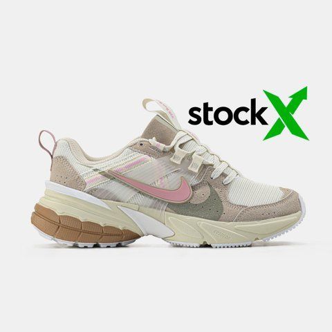 Nike V2K Runtekk Beige Pink Green #art1535-1256464 фото