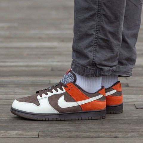 Nike SB Dunk Velvet Brown and Rugged Orange 1604-673195 фото