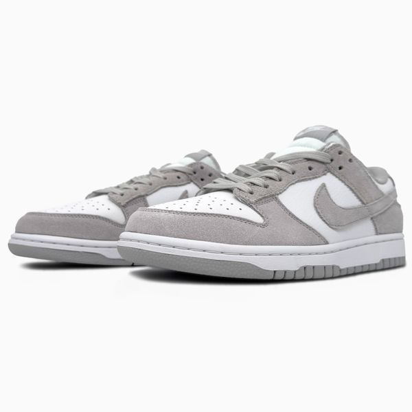 Nike SB Dunk Low White/Grey Textile nik-0639-1105892 фото