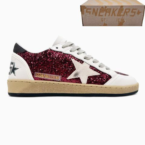 Golden Goose Ball Star Bordeaux Glitter 📦 ggs-0002-1701206 фото