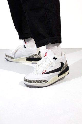 Nike Air Jordan 3 Retro White/Brown nik-0438-601455 фото