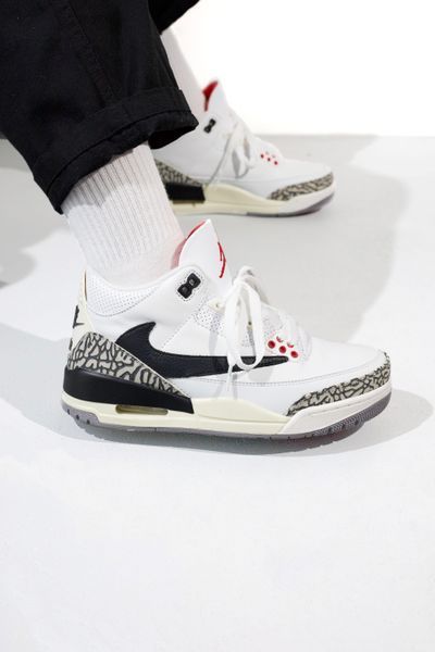 Nike Air Jordan 3 Retro White/Brown nik-0438-601455 фото