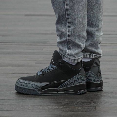 Air Jordan Retro 3 Black Cat 2517-1386159 фото