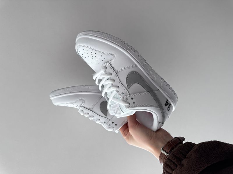 Nike SB Dunk Low x Supreme White/Grey nik-0764-1464727 фото