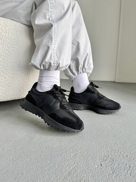 New Balance 327 Black Leather nbl-0304-862796 фото