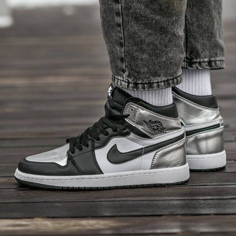 Air Jordan Retro 1 Black\Silver 994-1328984 фото