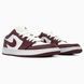 Nike Jordan 1 Retro Low White/Bordo nik-0551-988299 фото 2