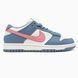 Nike SB Dunk Low White/Blue/Pink nik-0875-1791422 фото 1