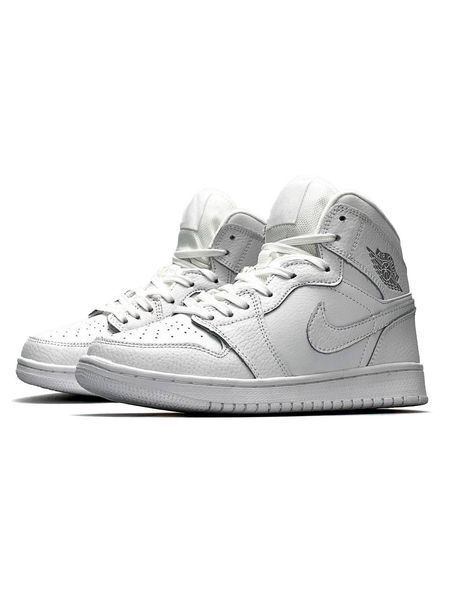 Nike Air Jordan 1 High All White В1361-849482 фото