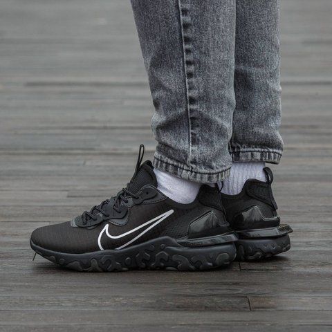Nike React Vision Black White Swoosh 2547-1413083 фото