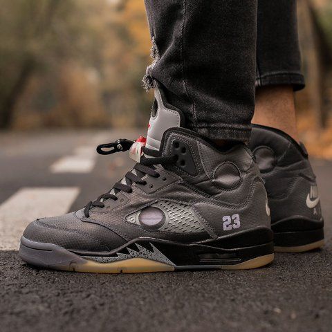 Air Jordan Retro 5 x Off White 668-619014 фото